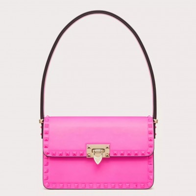 Valentino Rockstud23 Shoulder Bag in Pink Calfskin LDBS245598