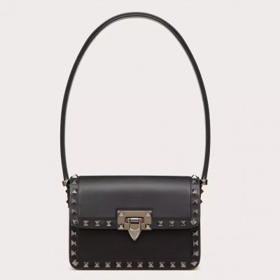 Valentino Rockstud23 Small Shoulder Bag in Black Calfskin LDBS245600