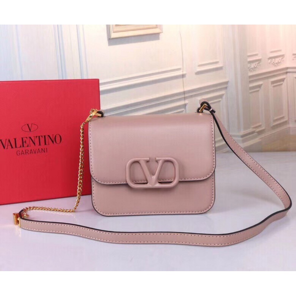 Valentino Small Vsling Shoulder Bag In Nude Calfskin LDBS245713