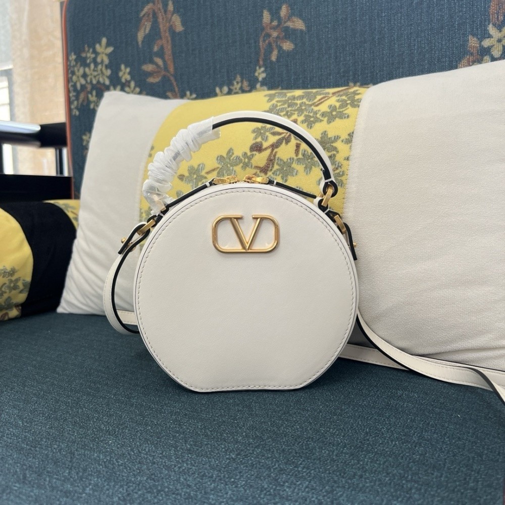 Valentino VLogo Signature Mini Bag in White Calfskin LDBS245750