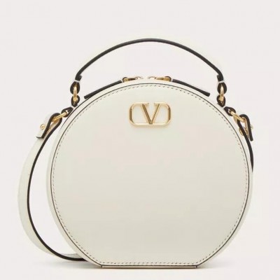 Valentino VLogo Signature Mini Bag in White Calfskin LDBS245750