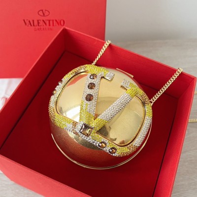 Valentino VLogo Signature Spherical Metal Minaudiere LDBS245756